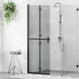Vidaxl inloopdouchewand zwart 90 x 6.5 x 190 cm