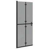 Vidaxl inloopdouchewand zwart 90 x 6.5 x 190 cm
