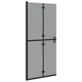 Vidaxl inloopdouchewand zwart 90 x 6.5 x 190 cm