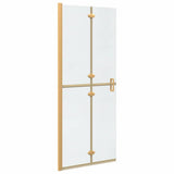 Vidaxl inloopdouchewand goud 90 x 6.5 x 190 cm