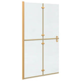 Vidaxl inloopdouchewand goud 90 x 6.5 x 190 cm