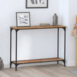 Vidaxl wandtafel oud hout 101 x 30.5 x 75 cm bewerkt hout