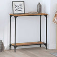 Vidaxl wandtafel oud hout 75 x 30.5 x 75 cm bewerkt hout