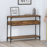 Vidaxl wandtafel oud hout 100 x 29 x 75 cm bewerkt hout