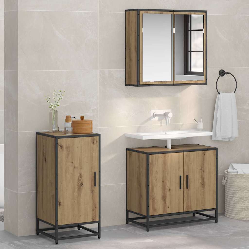 Vidaxl dressoir artisan eiken 35,5 x 35 x 76 cm
