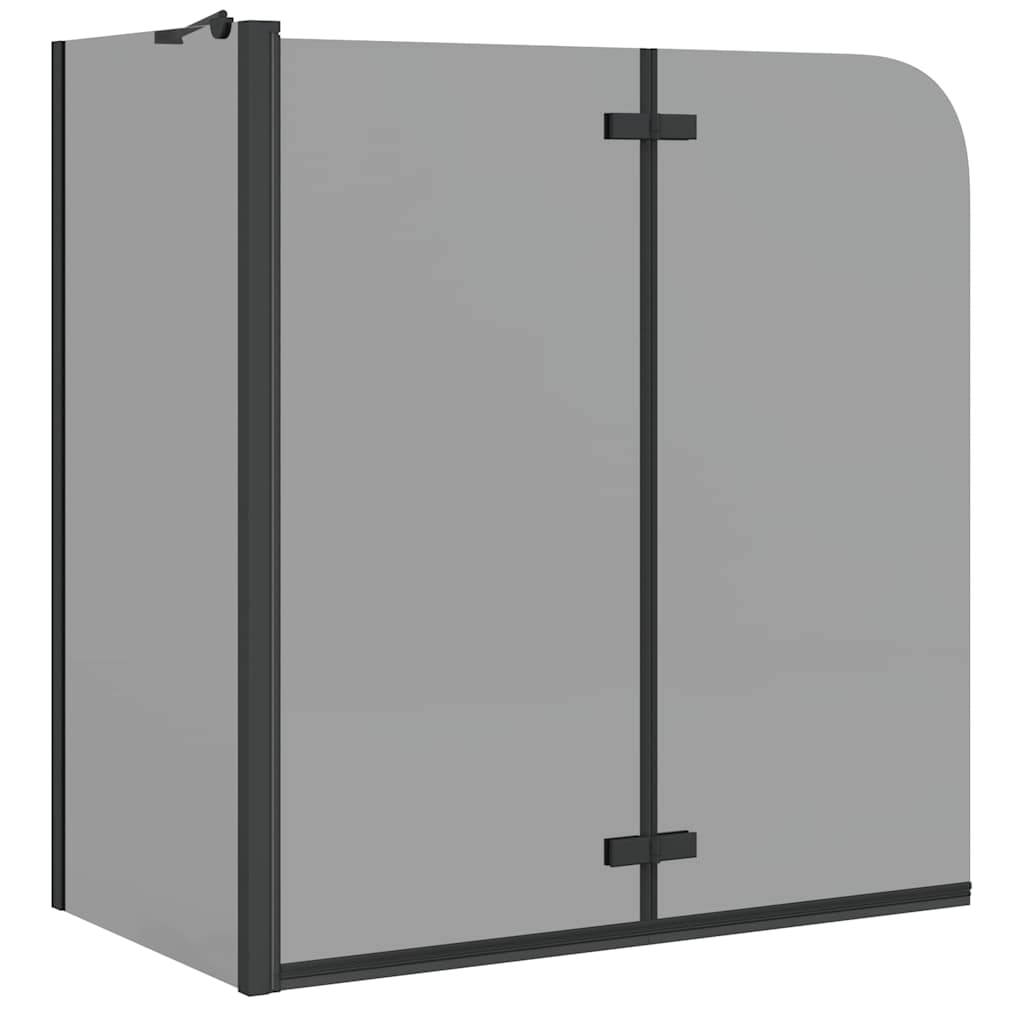 Vidaxl douche omhulsel zwart 120 x 68 x 130 cm esg-glas en aluminium