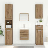 Vidaxl wastafelkast artisan eiken 38,5 x 41 x 48 cm bewerkt hout