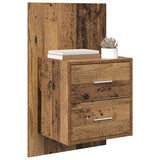 Vidaxl wandkastje 2 st oud hout 48,5 x 32,5 x 80 cm bewerkt hout