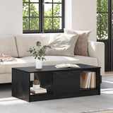 Vidaxl salontafel zwart eiken 102 x 50 x 36cm bewerkt hout