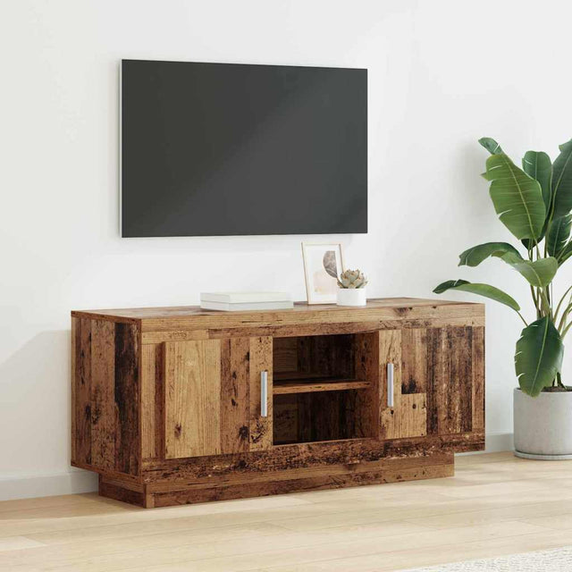 Vidaxl tv-kast 102 x 35 x 45 cm oud hout bewerkt hout