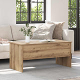 Vidaxl salontafel artisan eiken 102 x 50,5 x 46,5 cm bewerkt hout