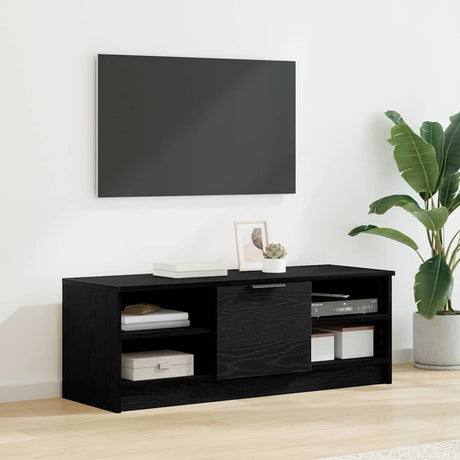 Vidaxl tv-kast 102 x 35 x 36,5 cm zwart eiken bewerkt hout