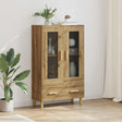 Vidaxl highboard artisan eiken 70 x 31 x 115 cm bewerkt hout