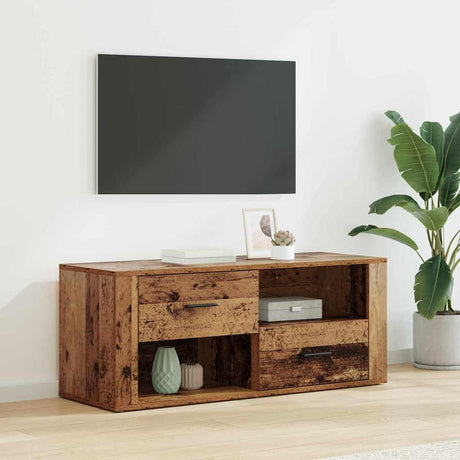 Vidaxl tv-kast 100 x 35 x 40 cm oud hout bewerkt hout