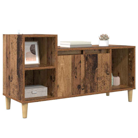 Vidaxl tv-kast 100 x 35 x 55 cm oud hout bewerkt hout