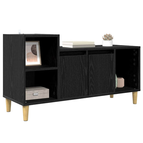Vidaxl tv-kast 100 x 35 x 55 cm zwart eiken bewerkt hout