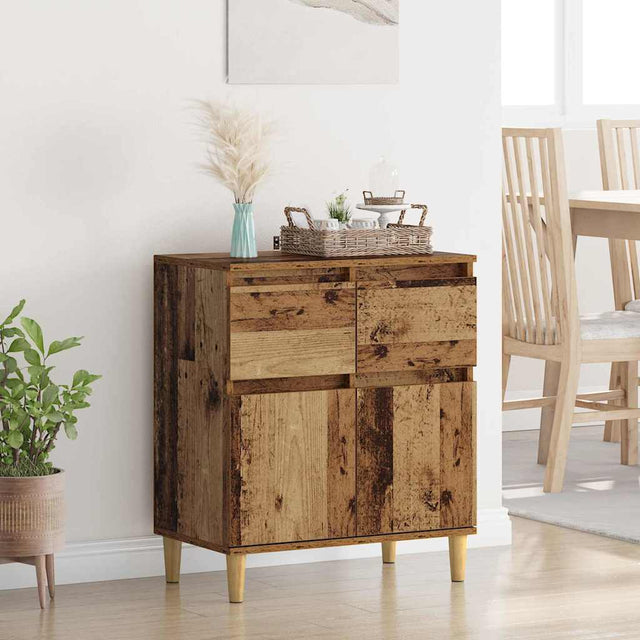 Vidaxl dressoir oud hout 60 x 35 x 70 cm bewerkt hout