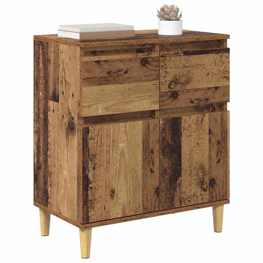 Vidaxl dressoir oud hout 60 x 35 x 70 cm bewerkt hout