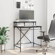 Vidaxl bureau zwart eiken 80 x 50 x 90 cm bewerkt hout