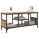 Vidaxl tv-kast 100 x 35 x 45 cm artisan eiken gemonteerd hout en ijzer