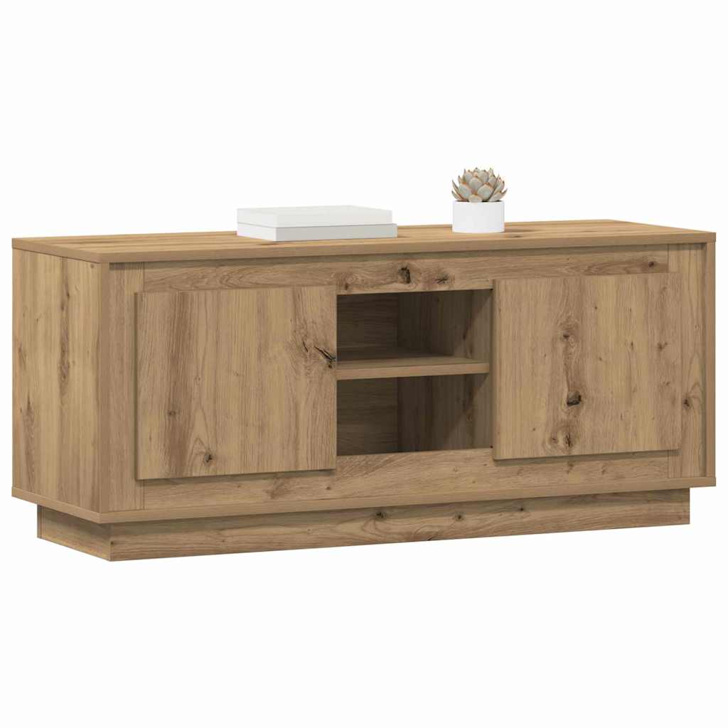 Vidaxl tv-kast 102 x 35 x 45 cm artisan eiken bewerkt hout