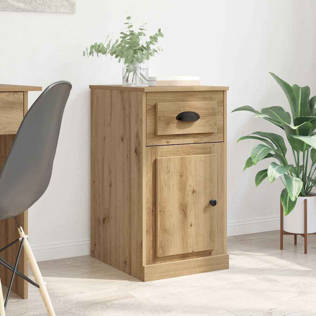 Vidaxl bijzetkast 40 x 50 x 75 cm bewerkt hout artisan eiken