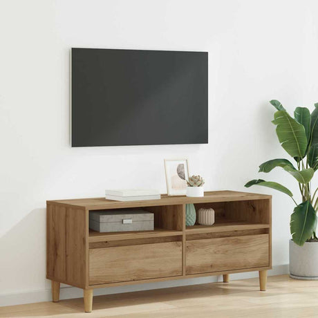 Vidaxl tv-kast 100 x 34,5 x 44,5 cm artisan eiken bewerkt hout