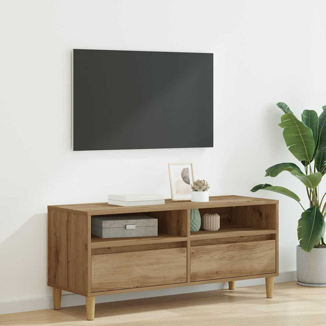 Vidaxl tv-kast 100 x 34,5 x 44,5 cm artisan eiken bewerkt hout