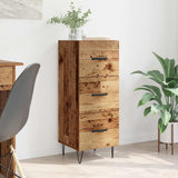 Vidaxl dressoir oud hout 34 x 34.5 x 90 cm bewerkt hout