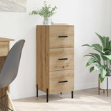 Vidaxl dressoir artisanaal eikenkleurig 34 x 34.5 x 90 cm bewerkt hout