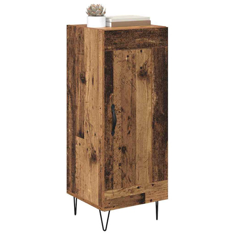 Vidaxl dressoir oud hout 34,5 x 34 x 90 cm gemonteerd hout en ijzer