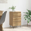 Vidaxl dressoir artisan eiken 40 x 35 x 70 cm gemonteerd hout en ijzer