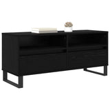 Vidaxl tv-kast met lade zwart eiken 100 x 34,5 x 44,5 cm