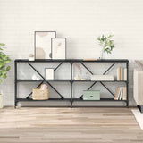 Vidaxl wandtafel zwart eiken 180 x 30 x 75 cm bewerkt hout