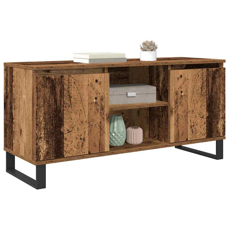 Vidaxl tv-kast 104 x 35 x 50 cm oud hout bewerkt hout