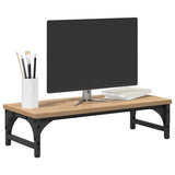 Vidaxl monitor stand artisan eiken 55 x 23 x 14 cm bewerkt hout