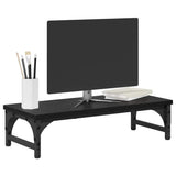 Vidaxl monitor stand zwart eiken 55 x 23 x 14 cm bewerkt hout