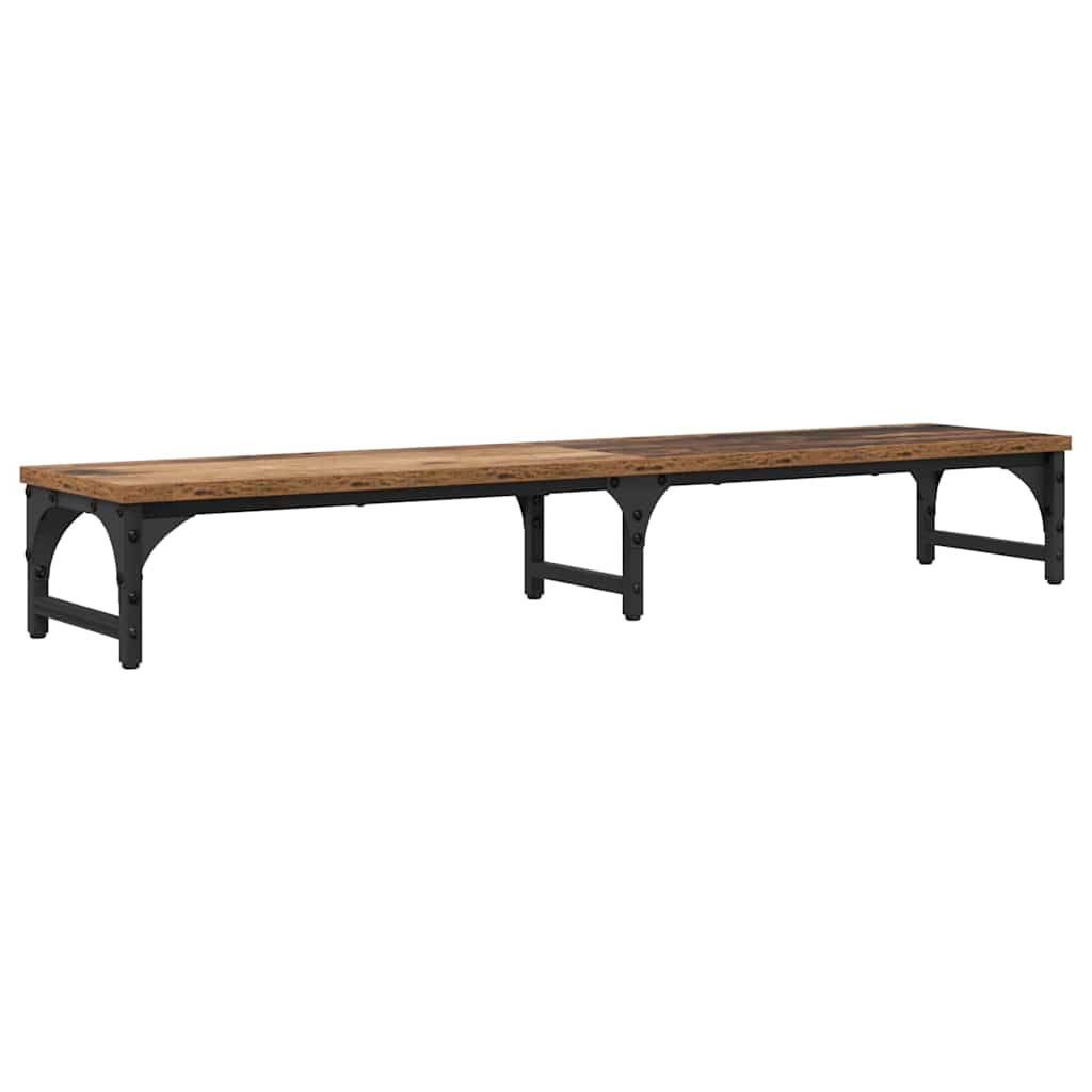 Vidaxl monitor stand oud hout 105 x 23 x 15,5 cm bewerkt hout