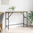 Vidaxl wandtafel artisan eiken 100 x 32 x 75 cm bewerkt hout