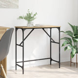 Vidaxl wandtafel artisan eiken 75 x 32 x 75 cm bewerkt hout