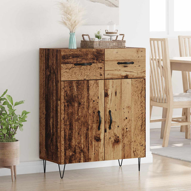 Vidaxl dressoir oud hout 69,5 x 34 x 90 cm bewerkt hout