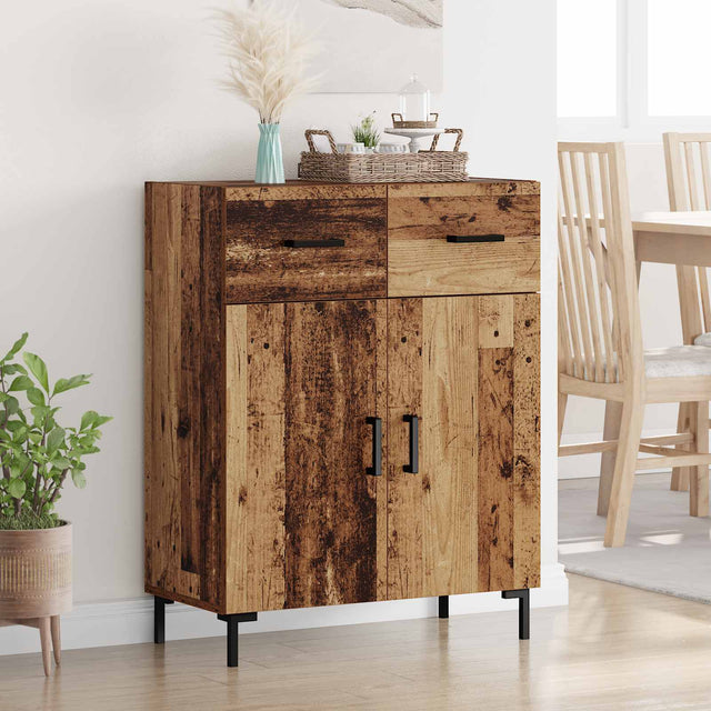 Vidaxl dressoir oudhout 69,5 x 34 x 90 cm bewerkt hout