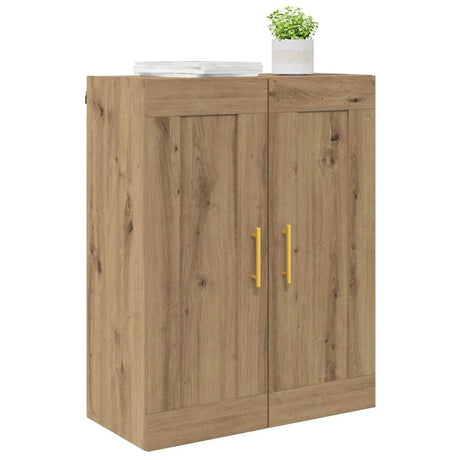 Vidaxl wandkast artisan eiken 69,5 x 34 x 90 cm bewerkt hout
