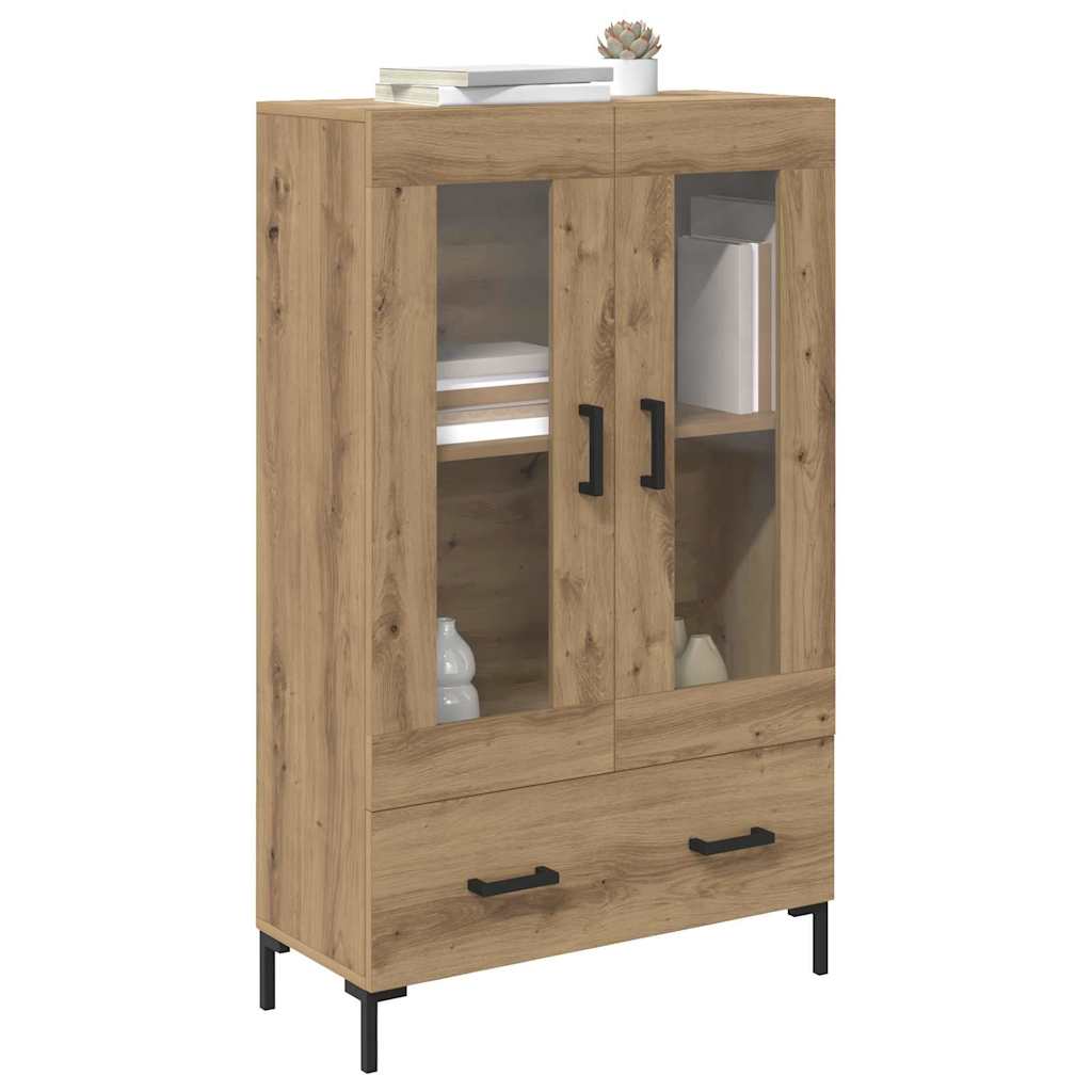 Vidaxl highboard artisan eiken 69,5 x 31 x 115 cm bewerkt hout