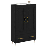 Vidaxl highboard zwart eiken 69,5 x 31 x 115 cm bewerkt hout