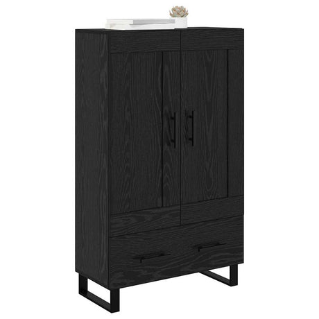 Vidaxl highboard zwart eiken 69,5 x 31 x 115 cm bewerkt hout