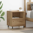 Vidaxl nachtkastje artisan eiken 40 x 35 x 50 cm bewerkt hout
