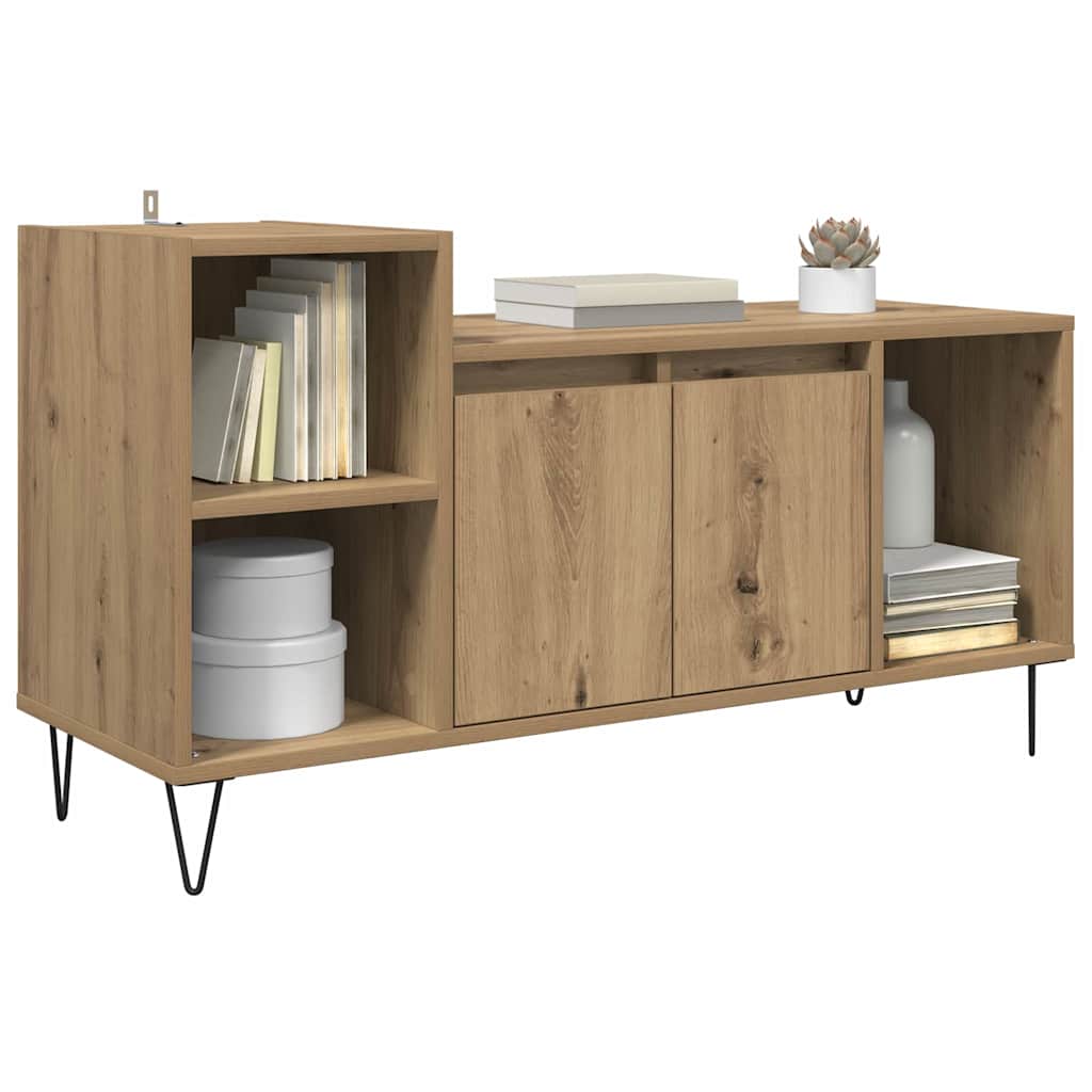 Vidaxl tv-kast 100 x 35 x 55 cm artisan eiken bewerkt hout