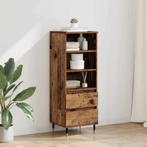 Vidaxl highboard oud hout 40 x 36 x 110 cm bewerkt hout