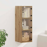 Vidaxl wandkast 35 x 37 x 102 cm bewerkt hout artisan eiken